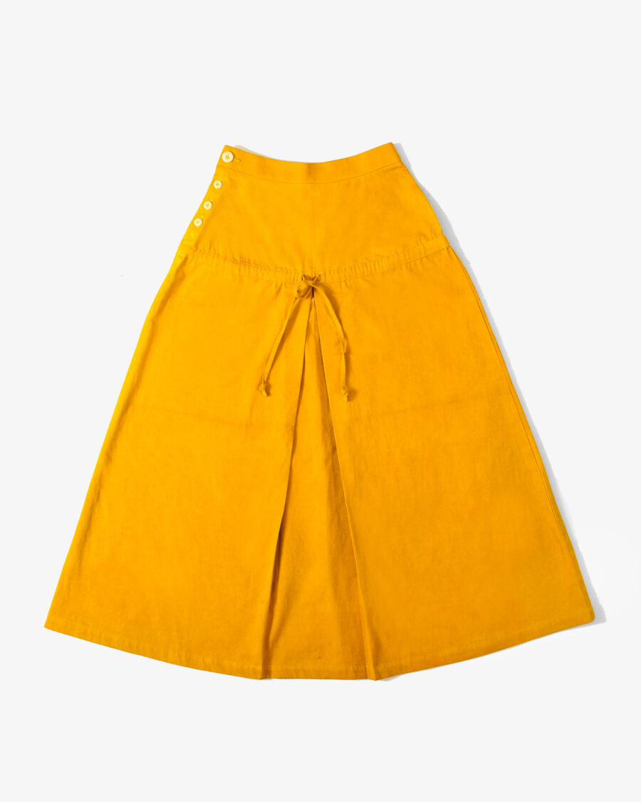 Organic yellow skirt sustainable